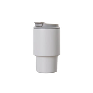 Tazza da viaggio VINGA Nagano RCS 350ML bianco - personalizzabile con logo