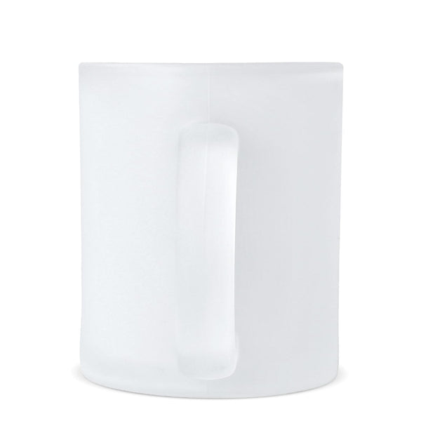 Tazza di vetro frosted subli Mallorca 335ml Trasparente - personalizzabile con logo