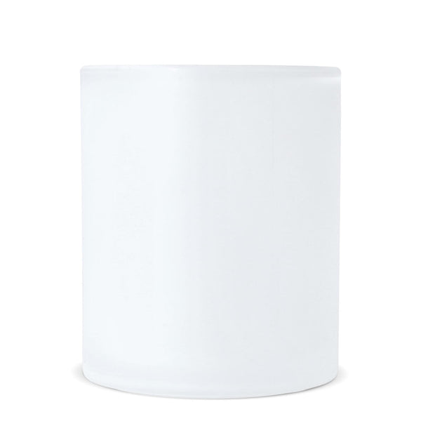 Tazza di vetro frosted subli Mallorca 335ml Trasparente - personalizzabile con logo