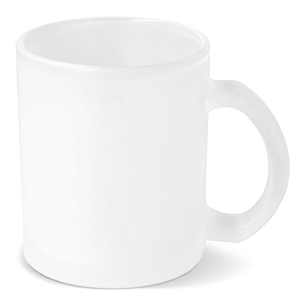 Tazza di vetro frosted subli Mallorca 335ml Trasparente - personalizzabile con logo
