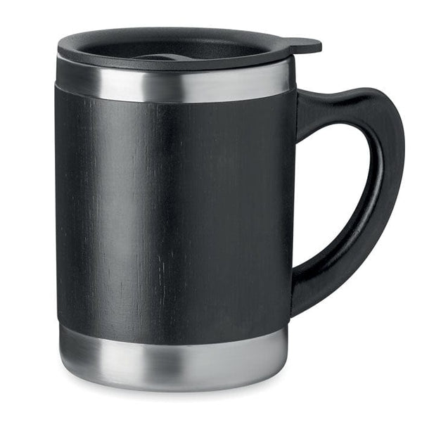 Tazza doppio strato 300ml Nero - personalizzabile con logo