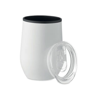 Tazza doppio strato 350 ml bianco - personalizzabile con logo