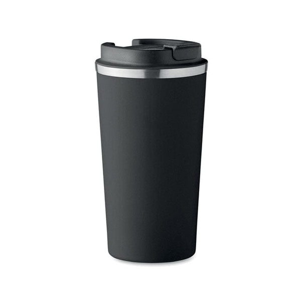 Tazza doppio strato 510 ml Nero - personalizzabile con logo