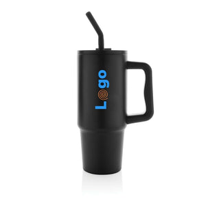 Tazza Embrace deluxe in r-Acciaio RCS 900ml - personalizzabile con logo