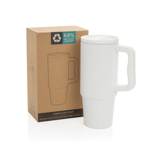 Tazza ermetica Embrace in rAcciaio RCS 900ML - personalizzabile con logo