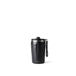 Tazza ermetica richiudibile Nordic Drift Trail RCS 350ML nero - personalizzabile con logo