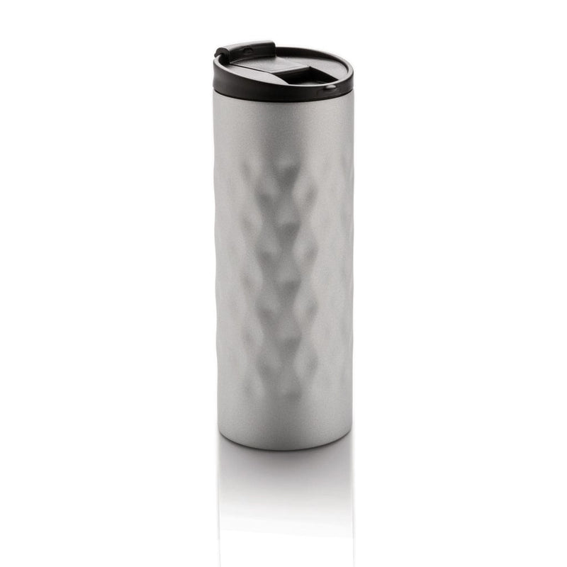 Tazza geometrica color argento - personalizzabile con logo