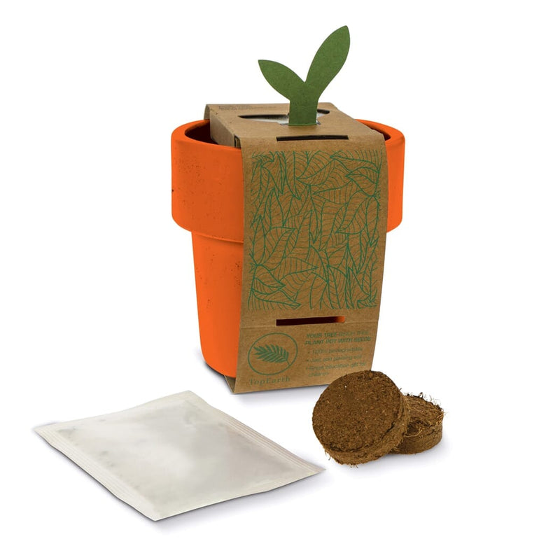 Tazza Hot-but-cool con semi di piante di pomodorini - personalizzabile con logo