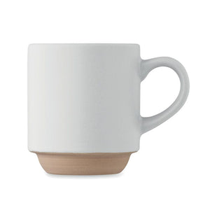 Tazza impilabile in ceramica 170ml - personalizzabile con logo