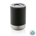 Tazza in acciaio inossidabile riciclato RCS 360ml nero - personalizzabile con logo