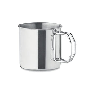 Tazza in acciaio inox 330 ml Argento - personalizzabile con logo