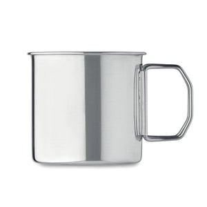 Tazza in acciaio inox 330 ml Argento - personalizzabile con logo