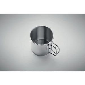 Tazza in acciaio inox 330 ml Argento - personalizzabile con logo