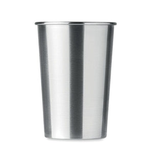 Tazza in acciaio inox 350ml color argento - personalizzabile con logo