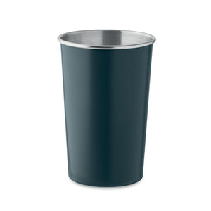 Tazza in acciaio inox riciclato Dark navy - personalizzabile con logo