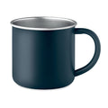 Tazza in acciaio inox riciclato con manico Dark Navy - personalizzabile con logo