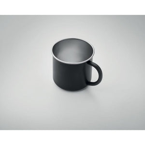 Tazza in acciaio inox riciclato con manico - personalizzabile con logo