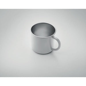 Tazza in acciaio inox riciclato con manico - personalizzabile con logo