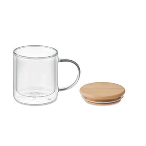 Tazza in borosilicato 13x10 cm - personalizzabile con logo