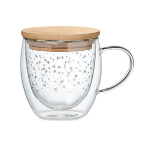 Tazza in borosilicato Trasparente - personalizzabile con logo