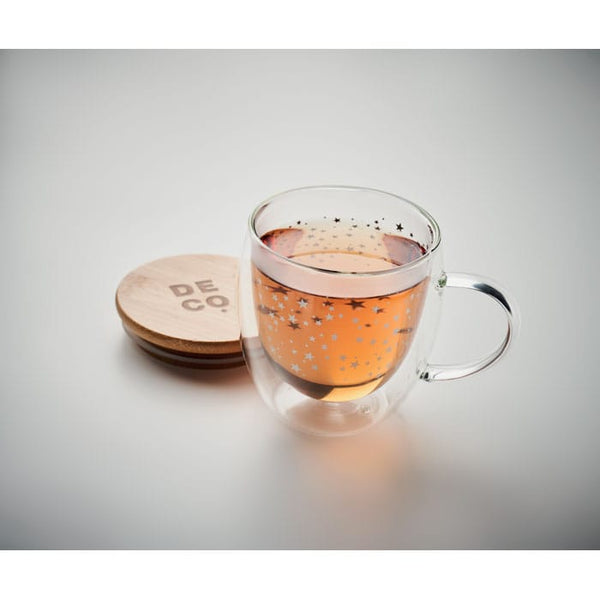 Tazza in borosilicato Trasparente - personalizzabile con logo