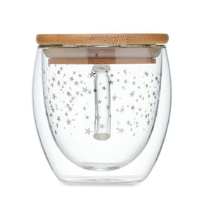 Tazza in borosilicato Trasparente - personalizzabile con logo