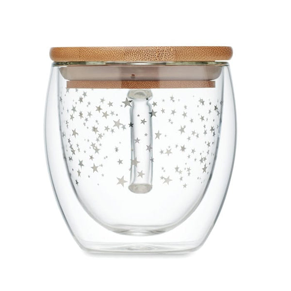 Tazza in borosilicato Trasparente - personalizzabile con logo