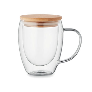 Tazza in borosilicato 8.5x11,5 cm Trasparente - personalizzabile con logo