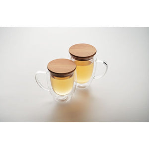 Tazza in borosilicato 8.5x11,5 cm Trasparente - personalizzabile con logo