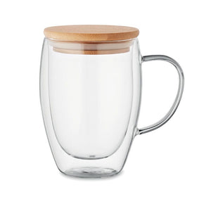 Tazza in borosilicato  8.5x13 cm Trasparente - personalizzabile con logo