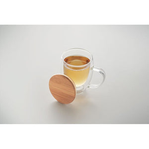 Tazza in borosilicato  8.5x13 cm Trasparente - personalizzabile con logo