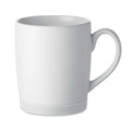 Tazza in ceramica 300 ml con base in silicone Bianco - personalizzabile con logo