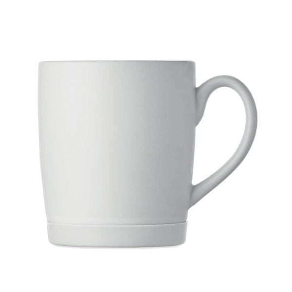 Tazza in ceramica 300 ml con base in silicone - personalizzabile con logo