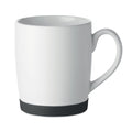 Tazza in ceramica 300 ml con base in silicone Nero - personalizzabile con logo