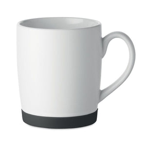 Tazza in ceramica 300 ml con base in silicone Nero - personalizzabile con logo