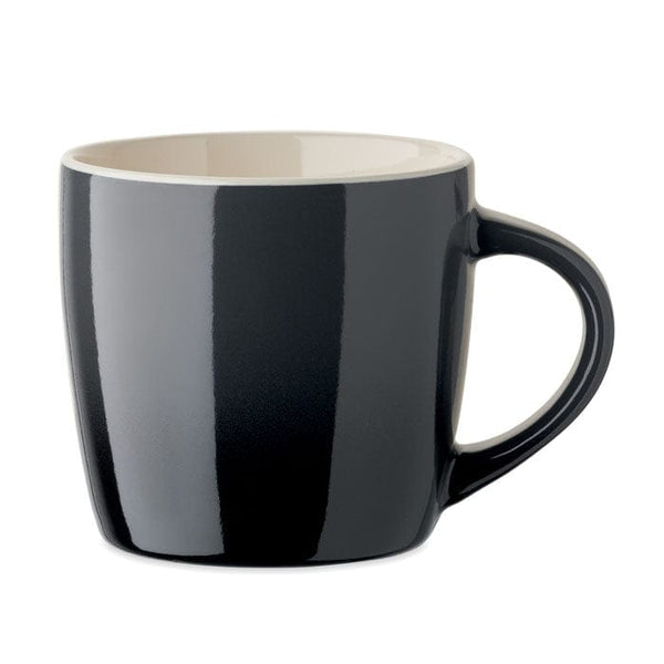 Tazza in ceramica. 300 ml. grigio - personalizzabile con logo