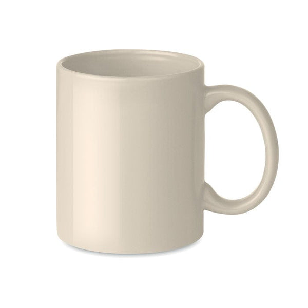 Tazza in ceramica 300ml beige - personalizzabile con logo