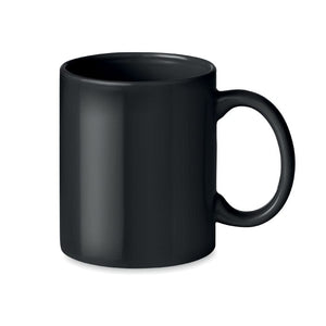 Tazza in ceramica 300ml Nero - personalizzabile con logo