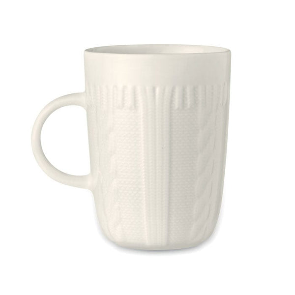 Tazza in ceramica 310 ml bianco - personalizzabile con logo