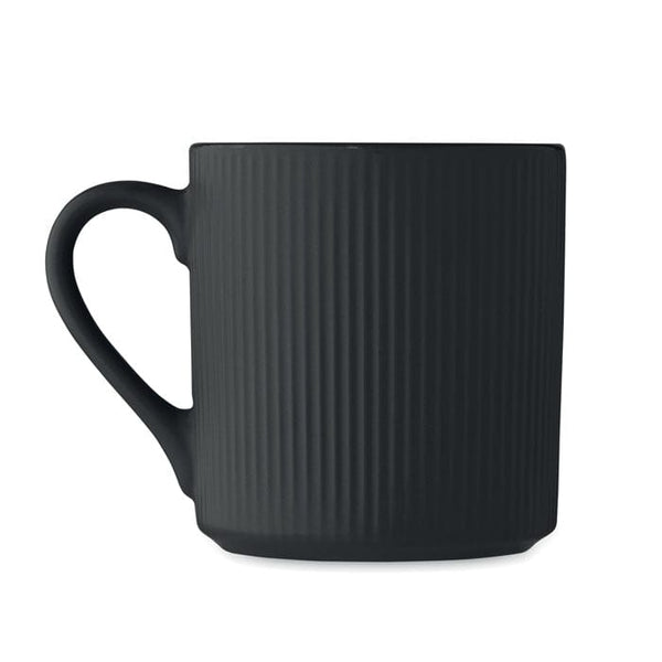 Tazza in ceramica a coste 340 ml - personalizzabile con logo