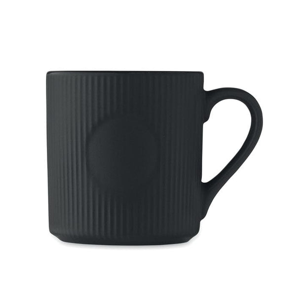 Tazza in ceramica a coste 340 ml - personalizzabile con logo
