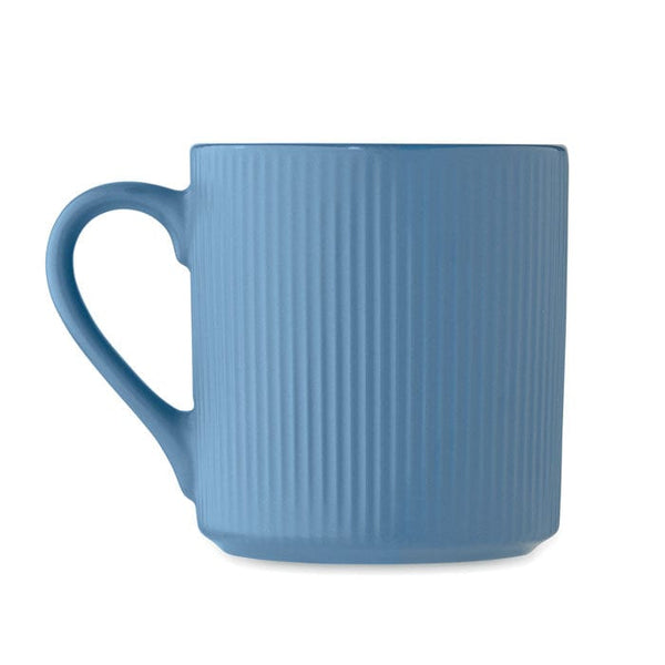 Tazza in ceramica a coste 340 ml - personalizzabile con logo