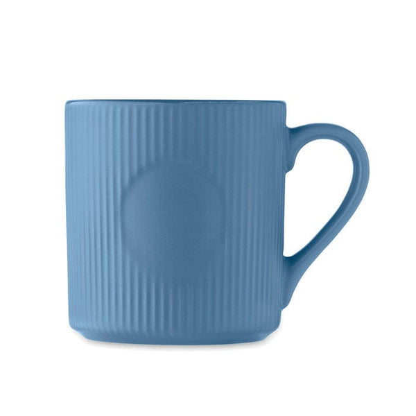 Tazza in ceramica a coste 340 ml - personalizzabile con logo