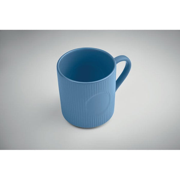 Tazza in ceramica a coste 340 ml - personalizzabile con logo