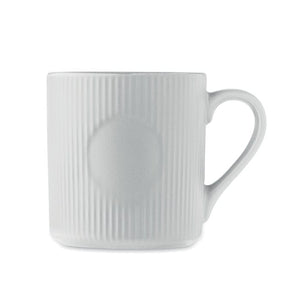 Tazza in ceramica a coste 340 ml - personalizzabile con logo