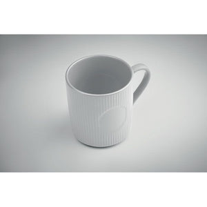 Tazza in ceramica a coste 340 ml - personalizzabile con logo