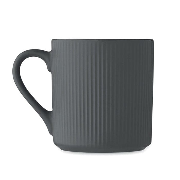 Tazza in ceramica a coste 340 ml - personalizzabile con logo