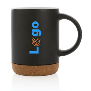 Tazza in ceramica con base in sughero - personalizzabile con logo