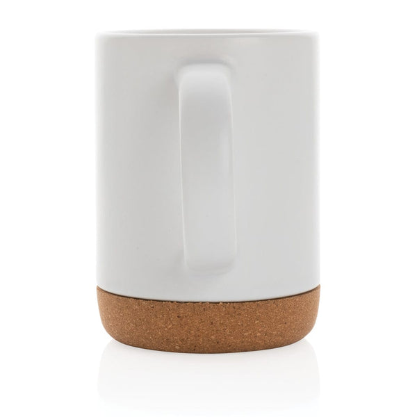 Tazza in ceramica con base in sughero - personalizzabile con logo