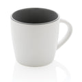 Tazza in ceramica con interni colorati bianco - personalizzabile con logo